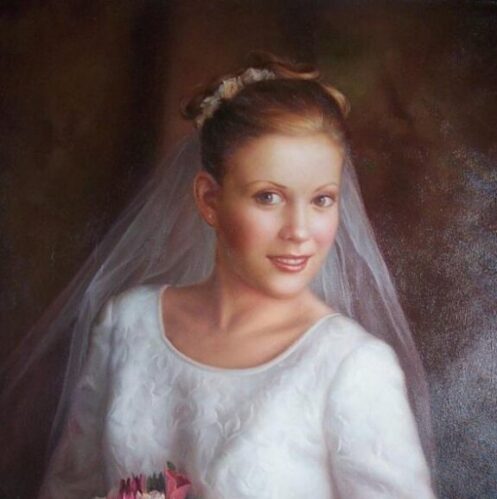 Single Subject Wedding photo to painting