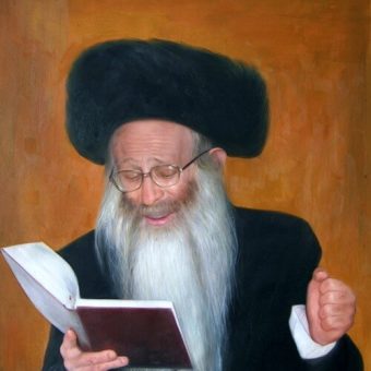 Rabbi portrait 2-Oil Painting-